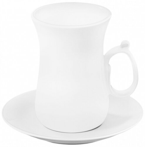 Чашка чайная Wilmax England и блюдце 120 мл (WL-993087/AB)