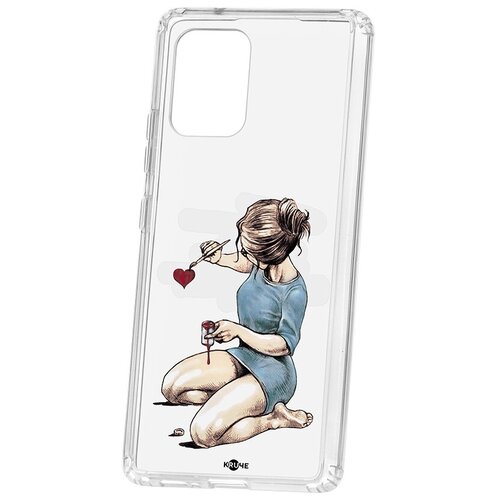 фото Чехол на samsung galaxy s10 lite kruche print рисуя любовь кruче