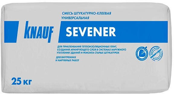 Штукатурно-клеевая смесь для теплоизоляции Knauf Севенер 25 кг