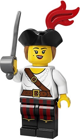 Конструктор LEGO Minifigures Series #20 71027-05 Девочка-пират / Pirate Girl (col20-5)