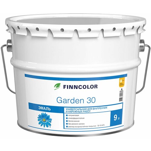 Эмаль алкидная Finncolor Garden 30 основа А полуматовая 9 л