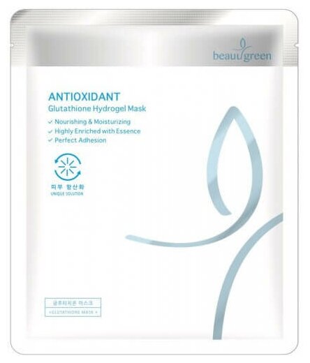 Детокс-маска Beauugreen glutathione гидрогелевая с глутатионом, 30 г - фото №6