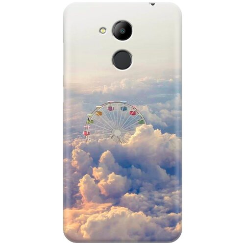 фото Re:pa накладка transparent для honor 6c pro с принтом "колесо обозрения в облаках"
