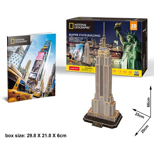 3D пазл Эмпайр-стейт-билдинг Empire State Building пазлы cubicfun 3d пазл national geographic париж 80 деталей