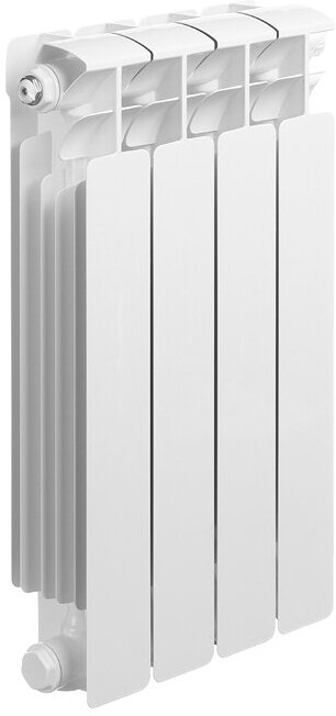 Радиатор биметаллический Rifar Base Ventil 500 мм 4 секции 3/4 нижнее правое подключение белый