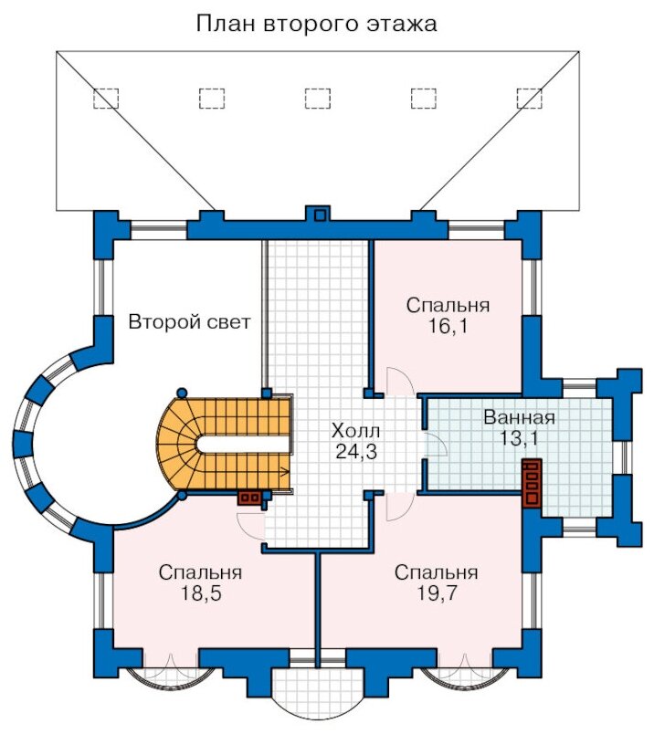 Проект кирпичного дома Catalog-Plans-46-36 (216,1кв.м, 16,99x12,55м, кирпич 510) - фотография № 7