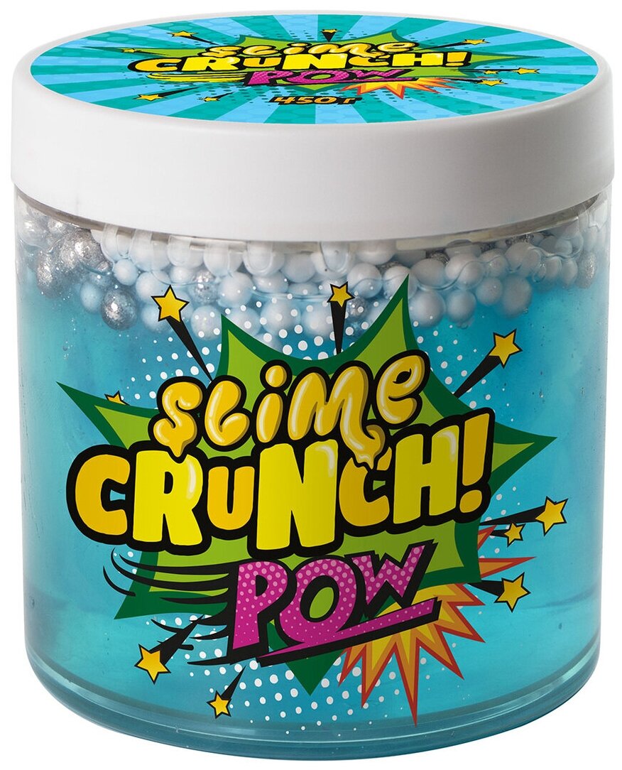 Слайм SLIME Crunch Pow с ароматом конфет и фруктов S130-45 голубой