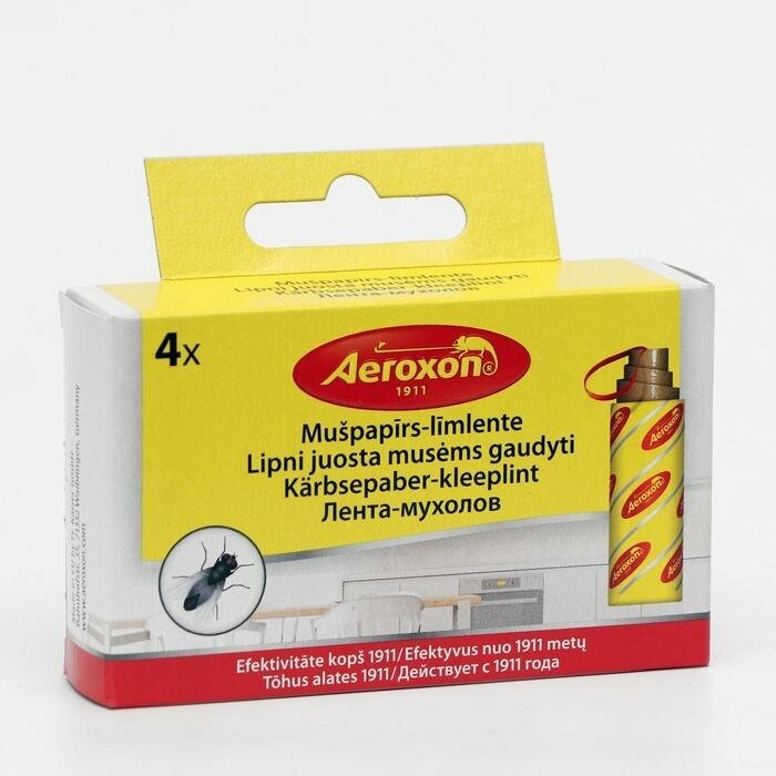 AEROXON Липкая лента от мух "Aeroxon", набор, 4 шт