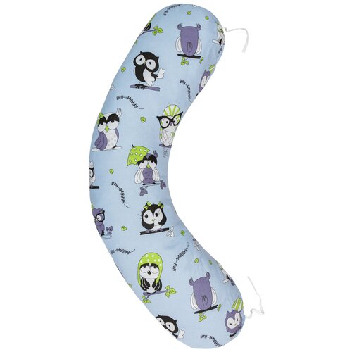 фото Наволочка к подушке для беременных amarobaby 170х25 (совы)