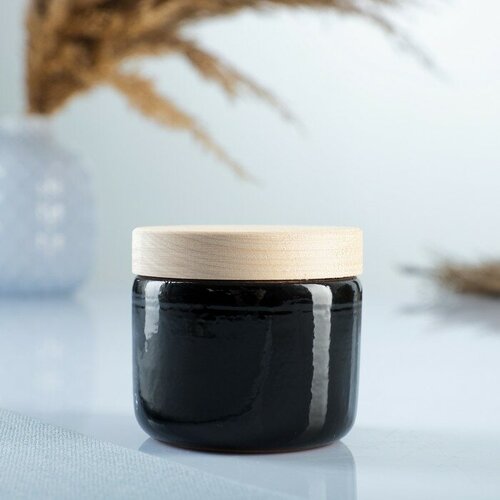 Ёмкость для специй с деревянной крышкой Вятская 01л 65х6см черный 756₽