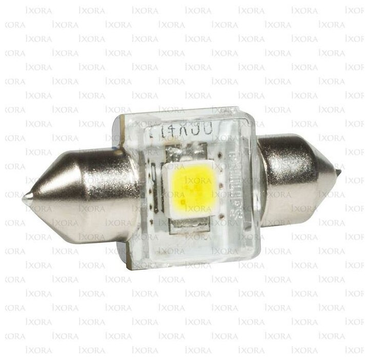 Лампа автомобильная светодиодная Philips X-tremeVision LED 129416000KX1 C5W 12V 1W SV8.5 6000K 1 шт.