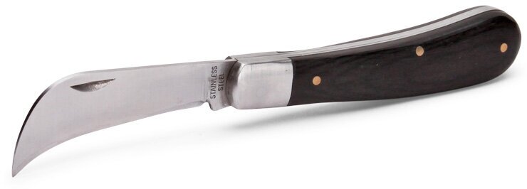 Нож КВТ НМ-05 монтерский малый складной с изогнутым лезвием (67551)