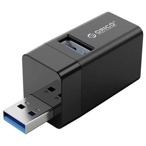 USB-концентратор ORICO MINI-U32 разъемов 3 черный 64100₽