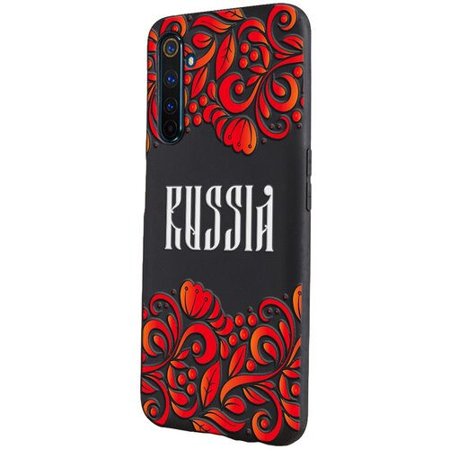 Силиконовый чехол Mcover для realme 6Pro с рисунком Russia орнамент силиконовый чехол mcover для realme c11 2021 с рисунком russia орнамент