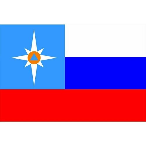 Флаг МЧС России Представительский. Размер 135x90 см.