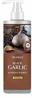 Deoproce шампунь Black garlic Intensive energy с экстрактом черного чеснока, 1000 мл