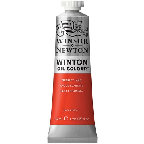 Краска масляная художественная Winsor&Newton "Winton", 37мл, туба, алый - 3 шт.