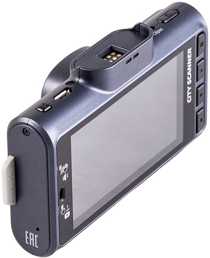 Видеорегистратор SilverStone F1 CityScanner, GPS, черно-серый
