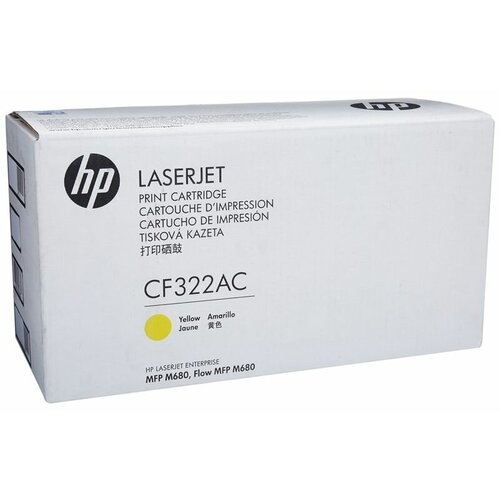 Тонер-картридж HP 653A Ylw Contract LJ Toner Cartridge картридж hp cf322ac 653a желтый