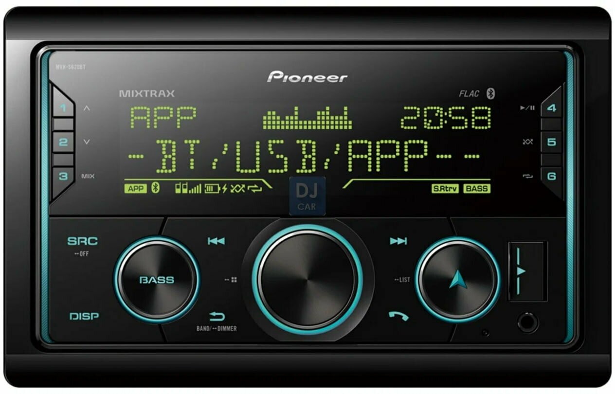 Автомагнитола Pioneer MVH-S620BT 2DIN