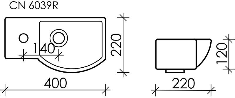 Раковина Ceramicanova Element 40 R CN6039R Белая - фотография № 8