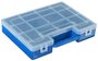 Коробка для рыболовных мелочей К-07, пластмасса, 26.5 х 19.5 х 5 см, синяя (1шт.)