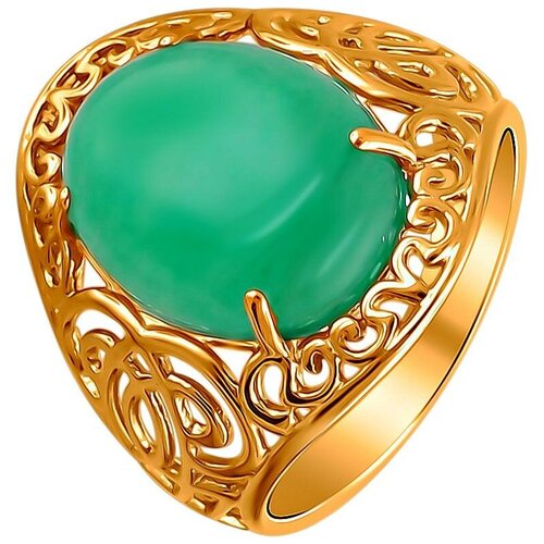 фото Эстет кольцо с лазуритами из серебра с позолотой с15к451459п, размер 19.5