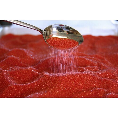 Красный кондитерский сахар для изготовления Сахарной Ваты вкус Клубники 5кг.