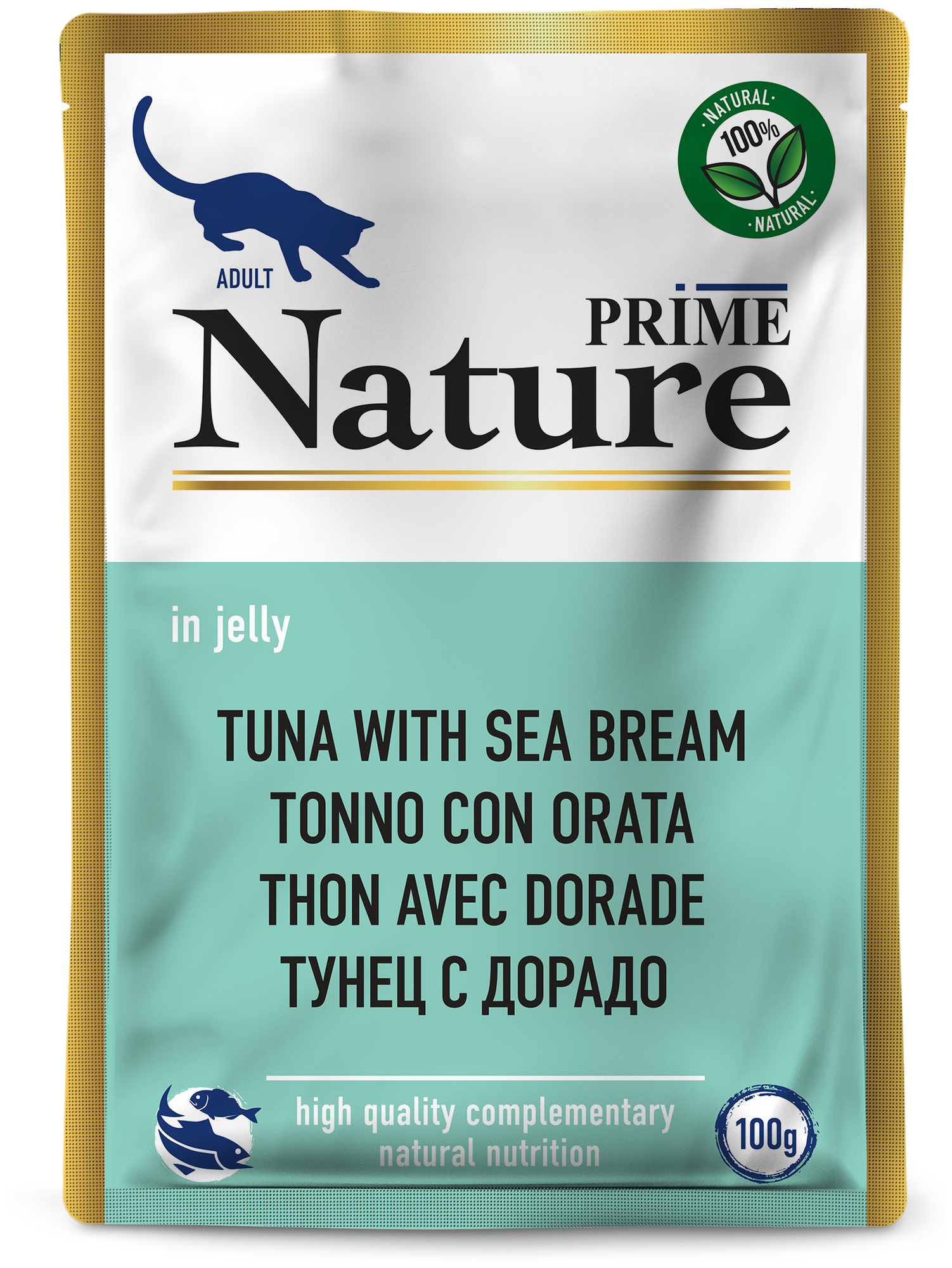 PRIME NATURE 100гр в желе Тунец с дорадо для кошек