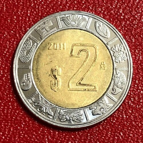 Монета Мексика 2 Песо 2011 год # 4-6 мексика 2 песо 2007 г