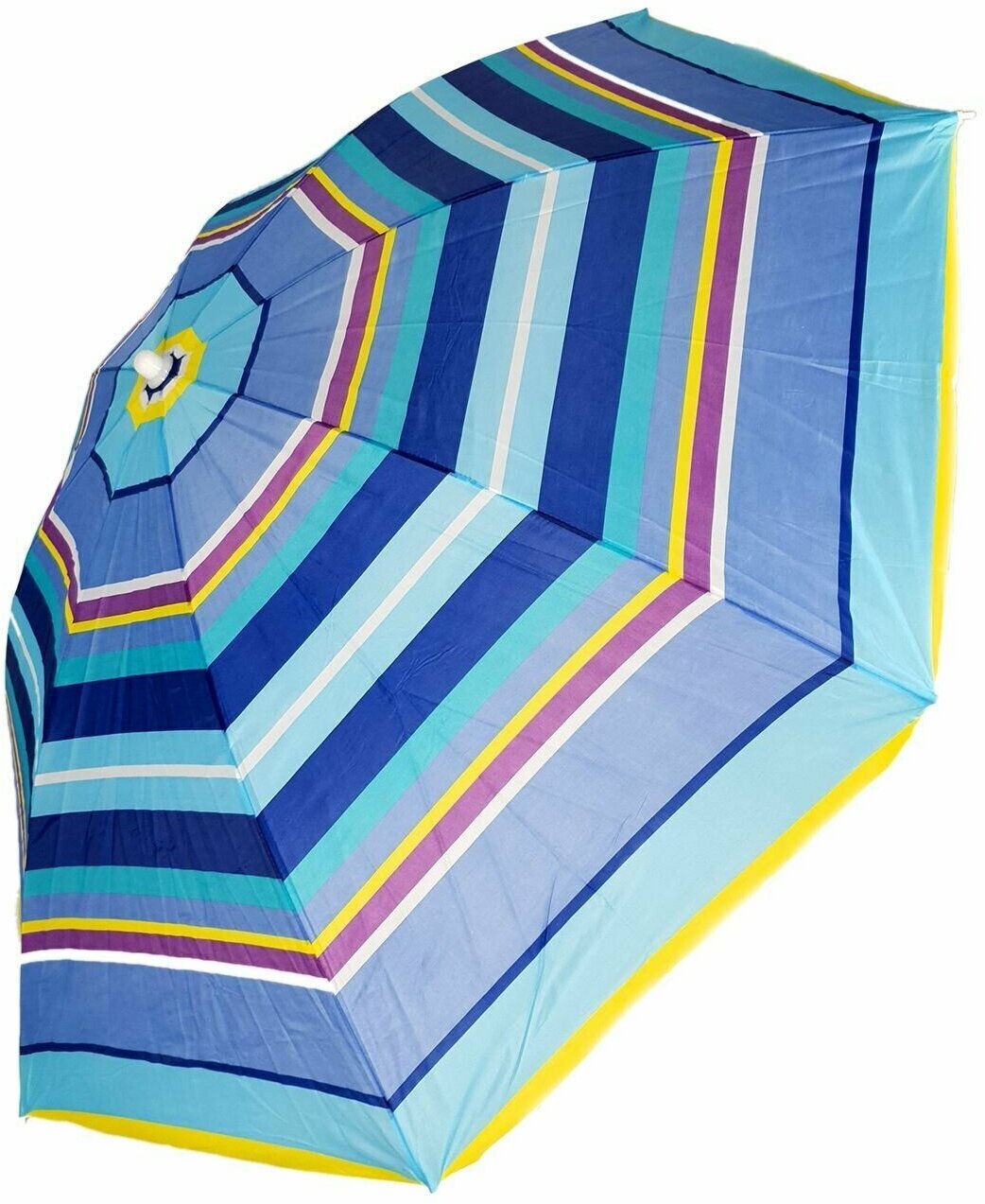 Зонт пляжный садовый синий - фотография № 3