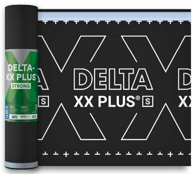 DELTA-XX PLUS STRONG, диффузионная мембрана c клеевой лентой 75кв. м.