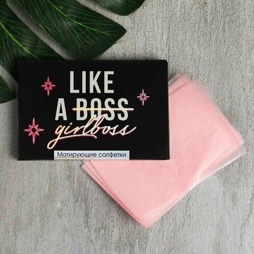 Матирующие салфетки для лица Like a girlboss, 50 шт