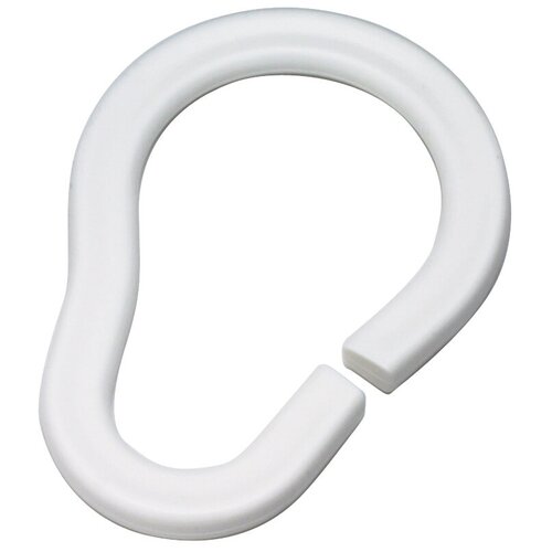 Набор колец Duschy для шторок ванной комнаты 12 шт цвет белый 681-10 250₽