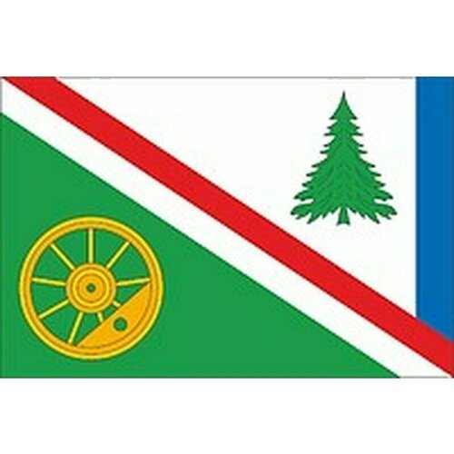 Флаг города Вихоревка. Размер 135x90 см.