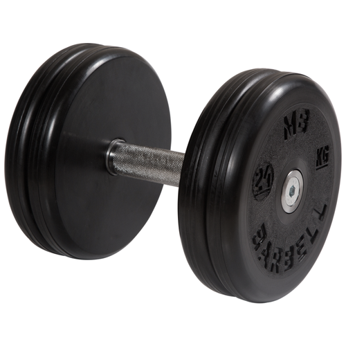 Гантель неразборная MB Barbell MB-FdbEM-B черный