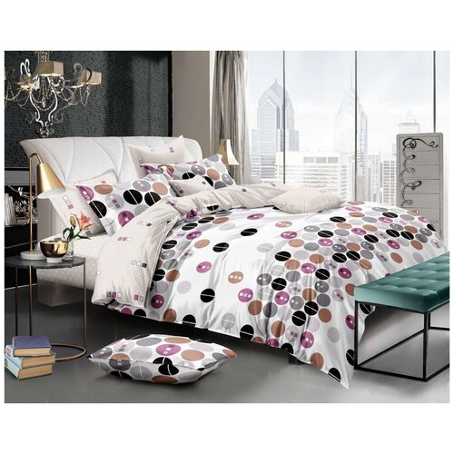 фото Постельное белье поплин 70269 2 сп. с простыней на резинке 160/200 см. ivselena