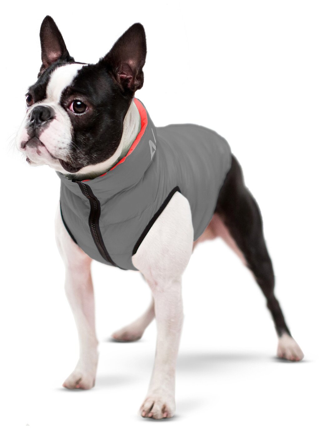 Куртка для собак Collar AiryVest двусторонняя кораллово-серая (S35) - фотография № 3