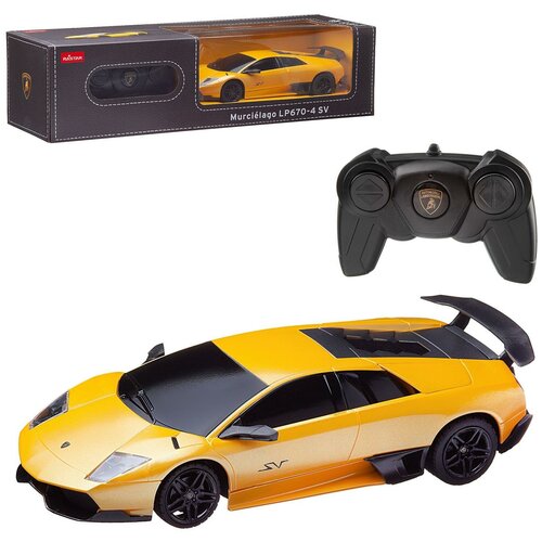 Машина р у 1:24 Lamborghini Murcielago LP670-4, цвет желтый 39000Y машинка rastar murcielago lp670 4 1 24 серая