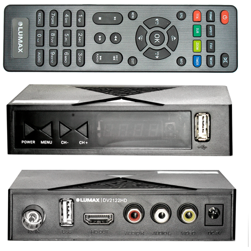 фото Lumax ресивер lumax dv-2122 hd (dvb-t2, dvb-c, wi-fi)