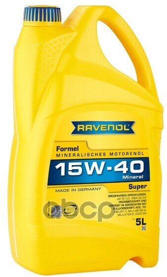 Моторное Масло Ravenol Formel Super Sae 15W-40 Sf-Cd ( 5Л) New Ravenol арт. 4014835724754