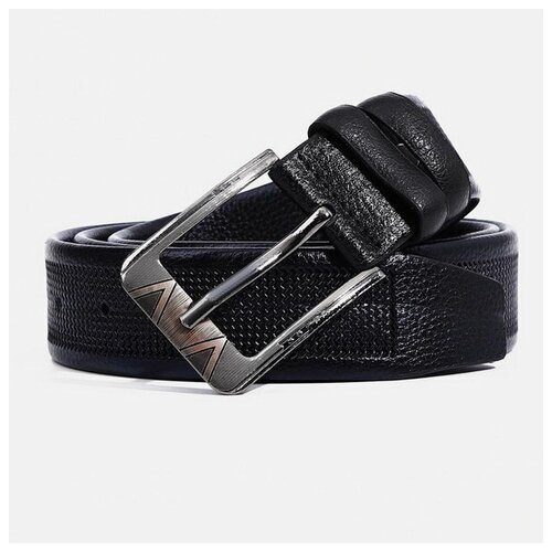 фото Ремень сима-ленд, размер 120, черный сима-лэнд