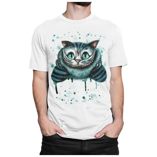 фото Футболка dream shirts чеширский кот - алиса в стране чудес размер 3xl, белый