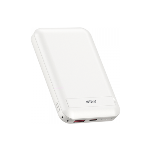 Внешний аккумулятор WiWU Snap Cube Magsafe Power Bank SC10000WHT White 16 18650 pd qc3 0 usb 10 вт сварочный контейнер для хранения аккумуляторов быстрая беспроводная зарядка сделай сам чехол для внешнего аккумулятора