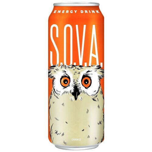 Энергетический напиток S.O.V.A. Orange, 0.45 л