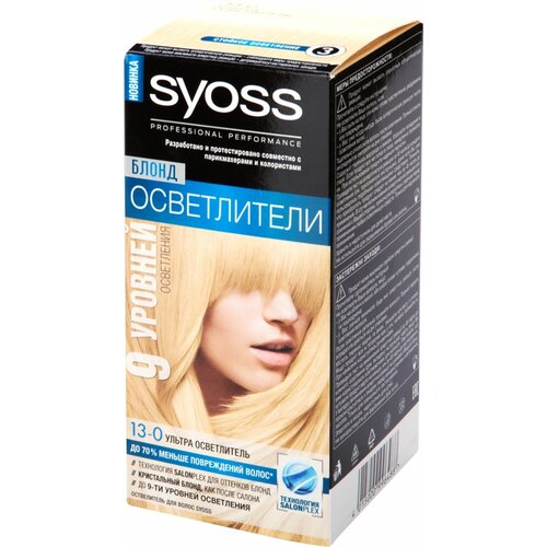 Осветлитель для волос SYOSS 13-0 Ультра, 115мл - 2 шт.