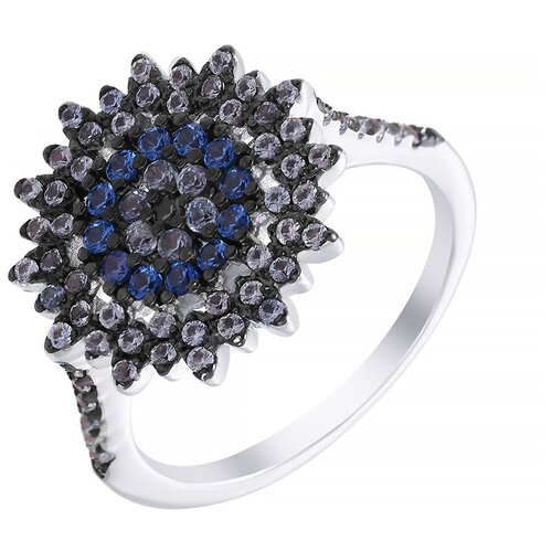 фото Element47 кольцо из серебра 925 пробы с кубическим цирконием 171175_ko_002_wg, размер 17