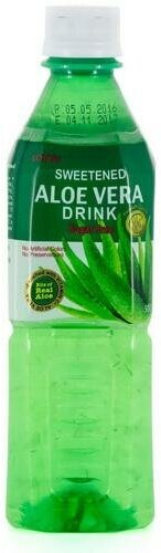 Напиток Lotte Aloe Vera мякотью алоэ оригинальный 240 мл - фото №2