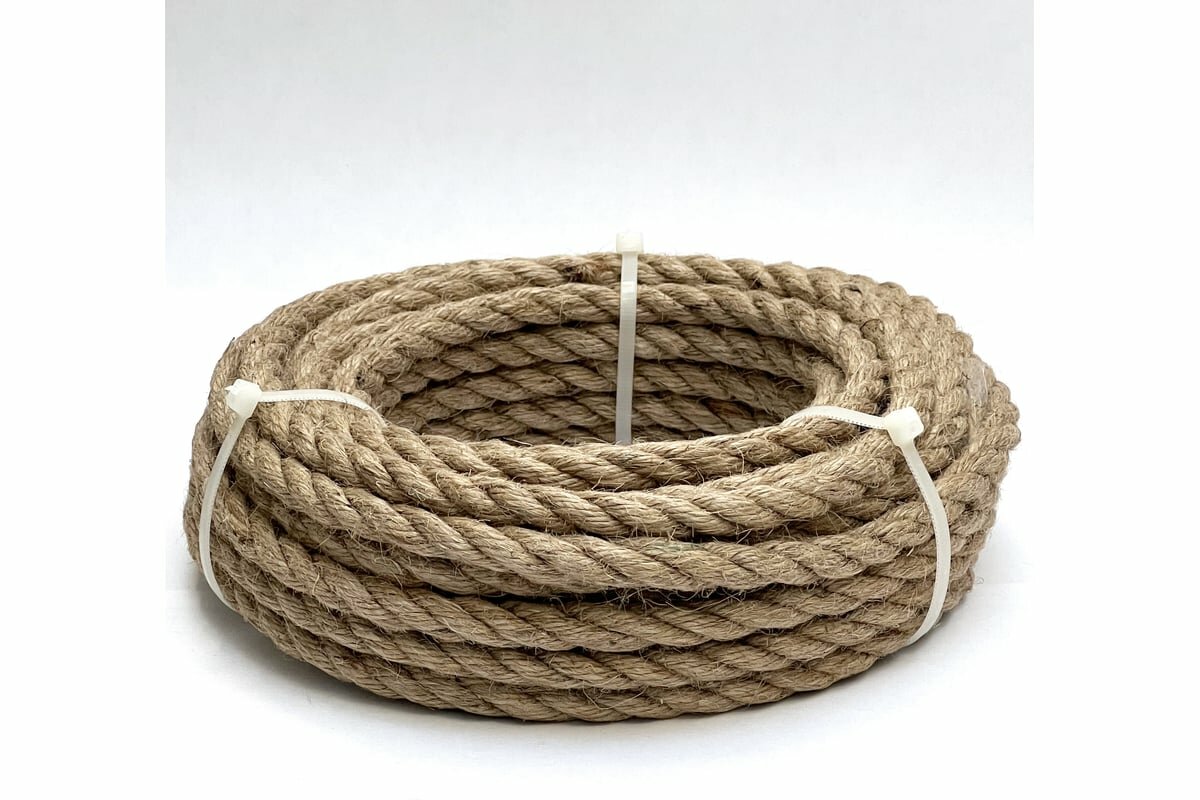 TruEnergy Джутовый канат 8 мм шайба 10 м код 12160 для бытового крепления