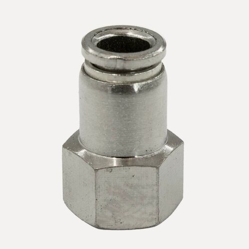 Изображение товара Пневмофитинг цанговый прямой Cn-I-1/4F-8 для полиуретановых и рильсановых трубок, Арт. 5130